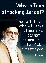 The Iranian regime considers their nation to be chosen by Allah to prepare the world for the coming of their messiah, the Twelfth Imam (whom they call the Mahdi) who will establish justice in the world. They believe that catastrophic world chaos and the defeat of their enemies, especially Israel, are prerequisites for this event. Their murder and mayhem is not only a means to an end; according to their religion it is an end in itself, and their foreign policy is guided by the desired impending apocalypse. 